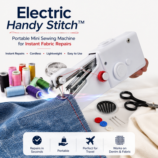 Electric Handy Stitch Handheld Sewing Machine – Portable Mini Stitcher for Quick Repairs