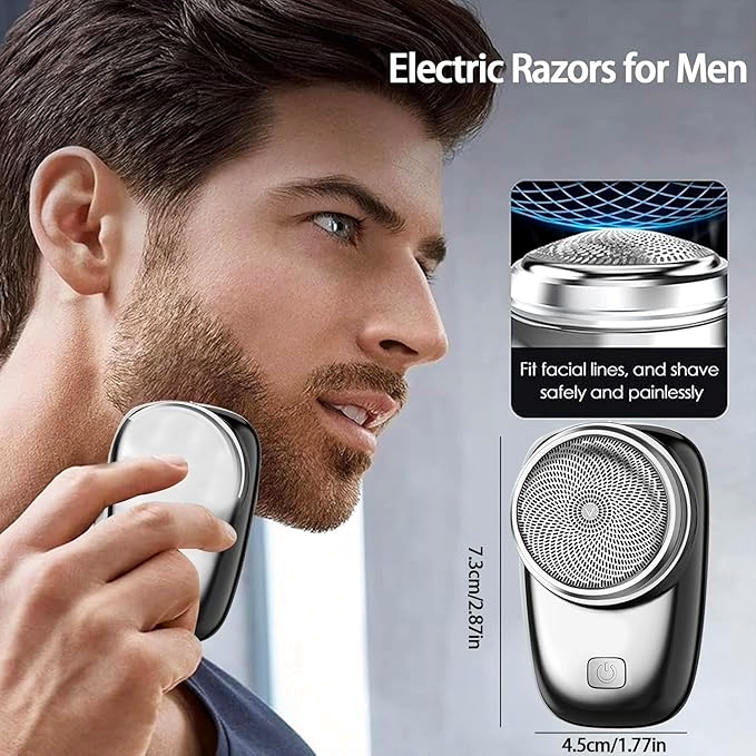 Mini Electric Shaver – Portable Rechargeable Grooming Trimmer for Face & Body