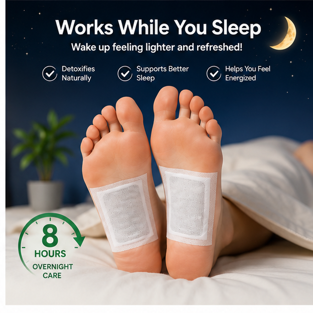 Detox Foot Patches (20 Pieces) – Natural Overnight Foot Detox Pads for Wellness & Relaxation